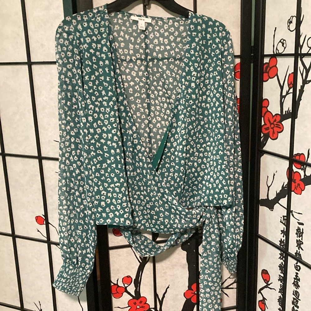 Bar III Wrap Blouse